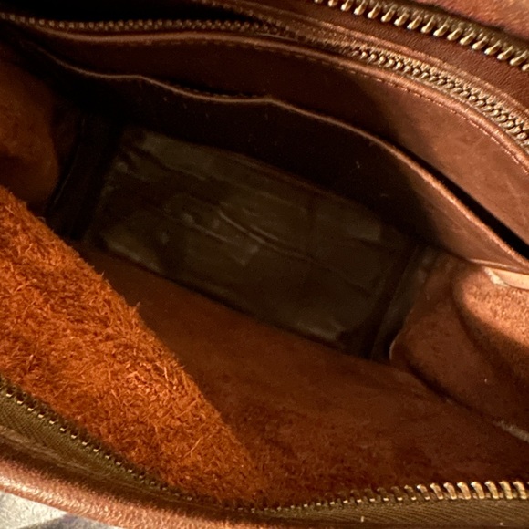 Coach Brown Leather Vintage Legacy Shoulder Crossbody Zip Top Bag Made In USA - Picture 9 of 13